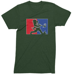 Batter Up Philly Baseball Phan Mens T-shirt Forest Green