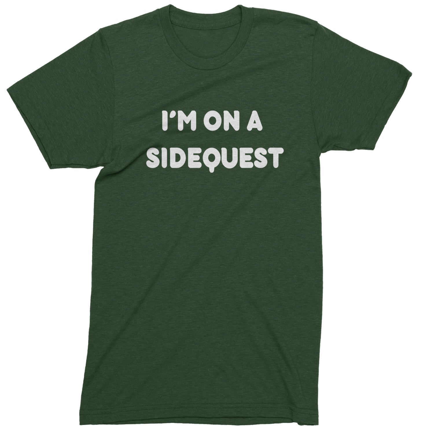 I'm On A Sidequest Festival Rave EDM Mens T-shirt Forest Green