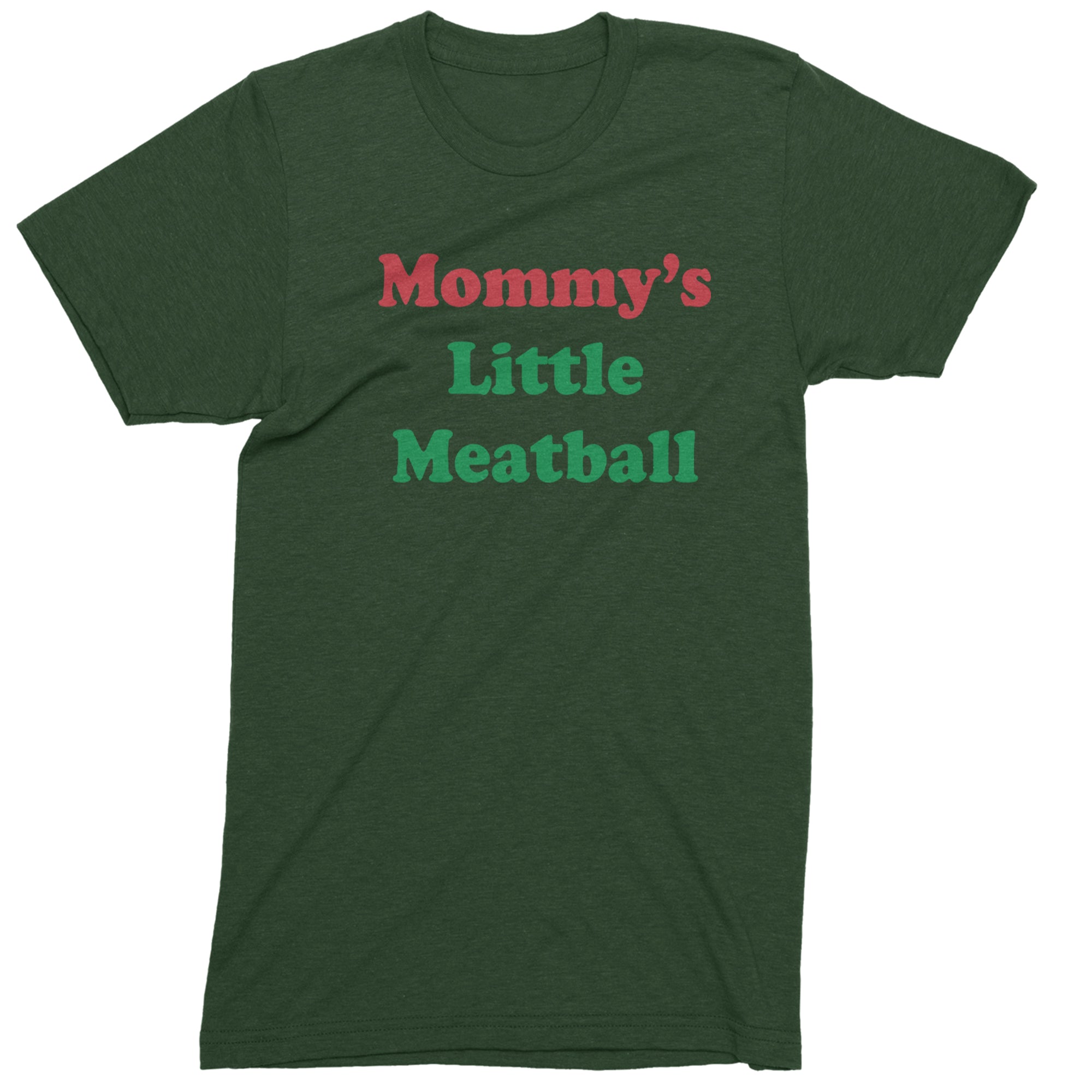Mommy's Little Meatball Love Island Men's T-shirt Forest Green