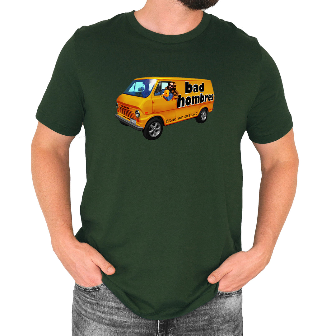 Bad Hombres Van West Chester Band Mens T-shirt Forest Green