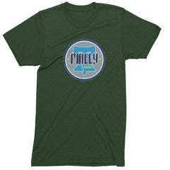 Philly Pride Liberty Bell Mens T-shirt Forest Green