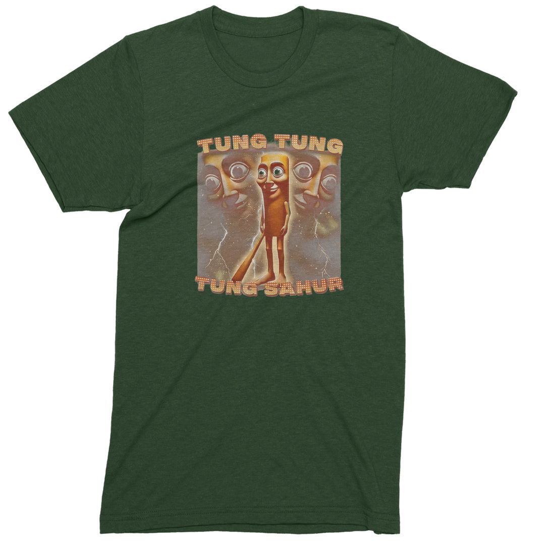 Tung Tung Tung Sahur Enforcer Men's T-shirt Forest Green