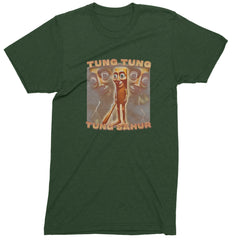 Tung Tung Tung Sahur Enforcer Men's T-shirt Forest Green