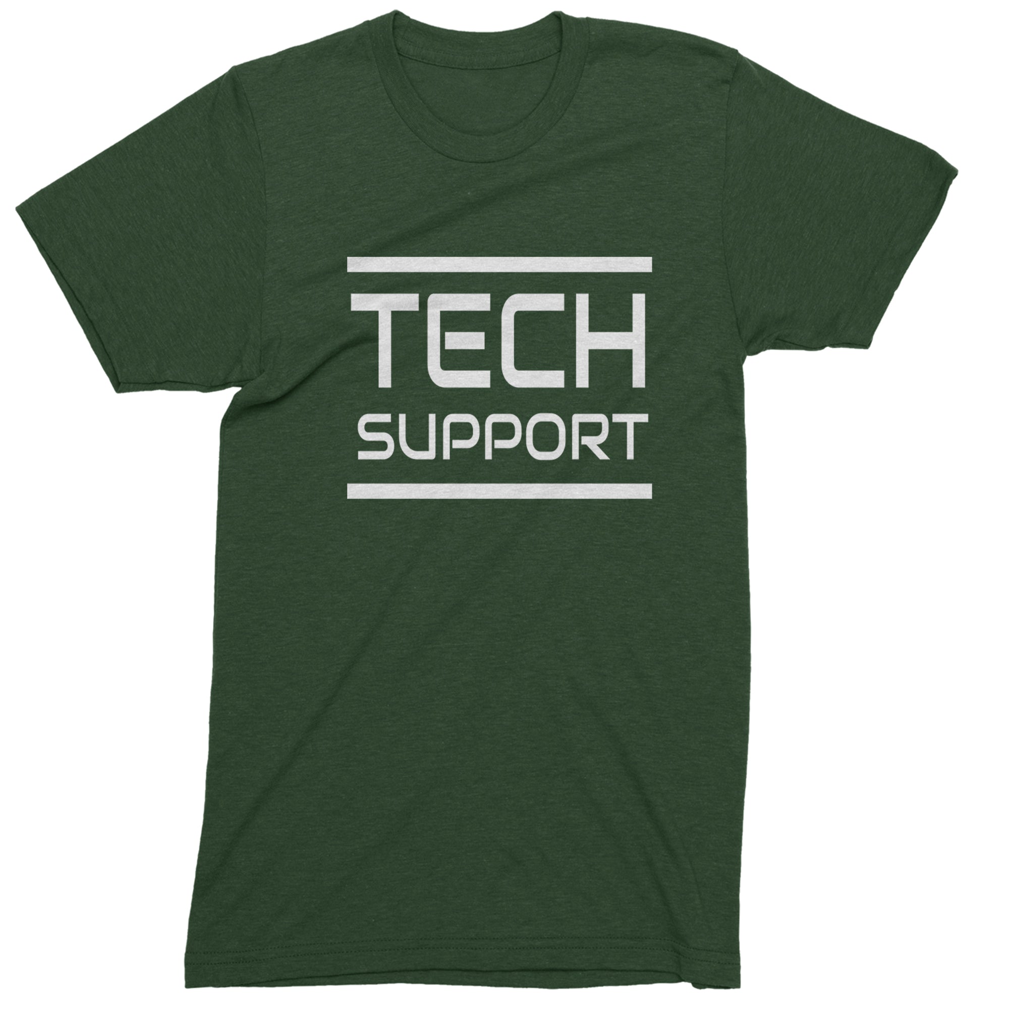 Tech Support Technologist IT Mens T-shirt Forest Green