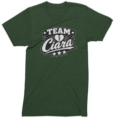 Team Ciara Scamanda Broken Heart Mens T-shirt Forest Green