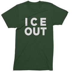 Ice Out Protest Mens T-shirt Forest Green