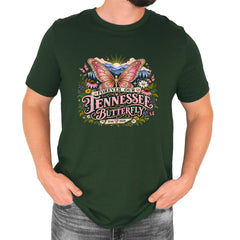 Forever Our Tennessee Butterfly Dolly Mens T-shirt Forest Green