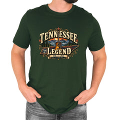 Tennessee Legend Country Music Dolly Mens T-shirt Forest Green