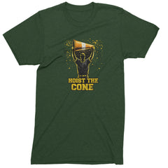 Hoist The Cone Pittsburgh Pride Mens T-shirt Forest Green