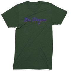 Los Doyers LA Baseball Men's T-shirt Forest Green