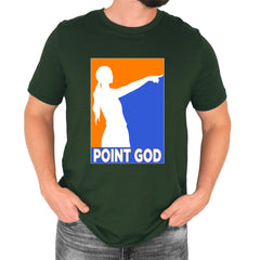 Point God Cunningham Basketball Pointing Meme  Mens T-shirt Forest Green