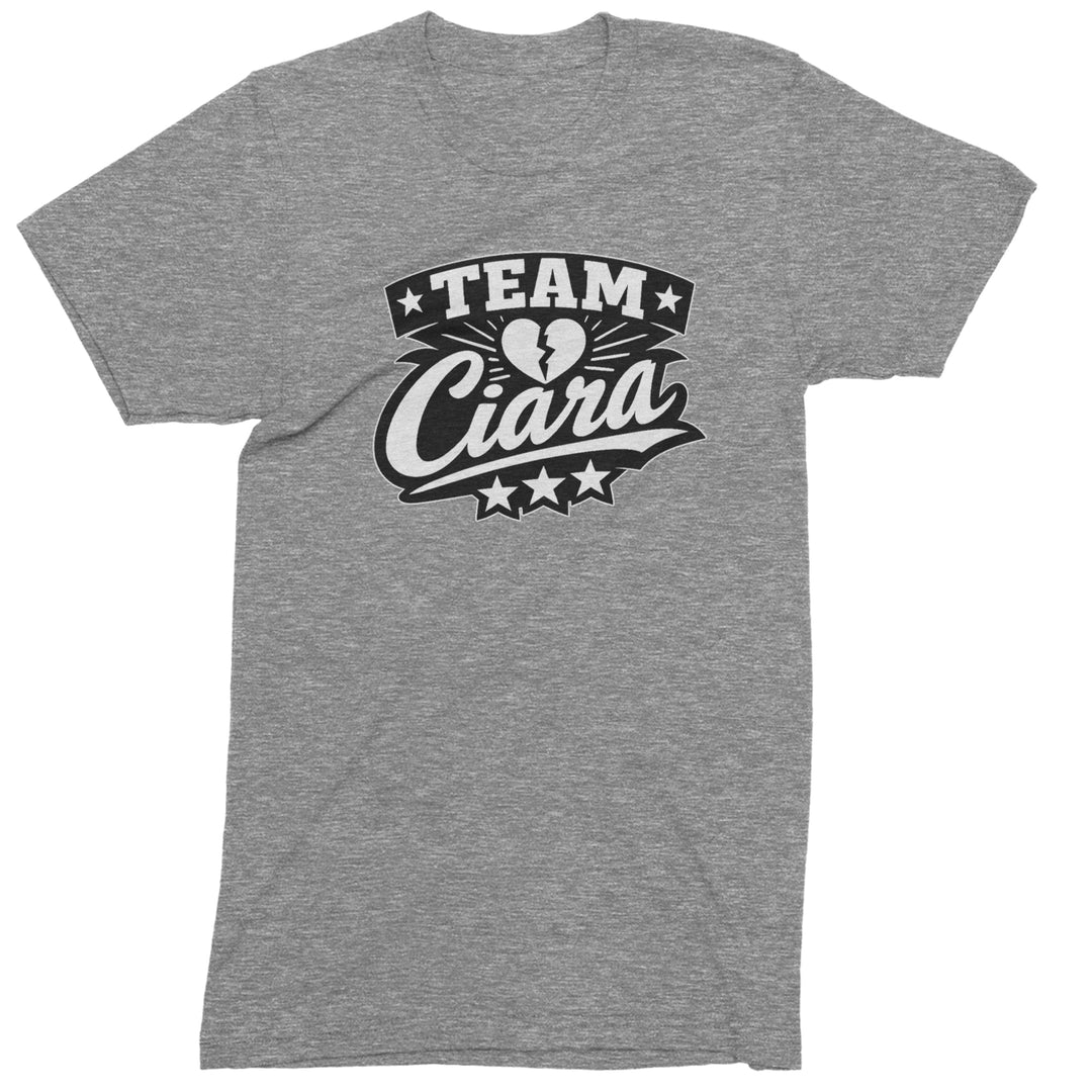 Team Ciara Scamanda Broken Heart Mens T-shirt Heather Grey