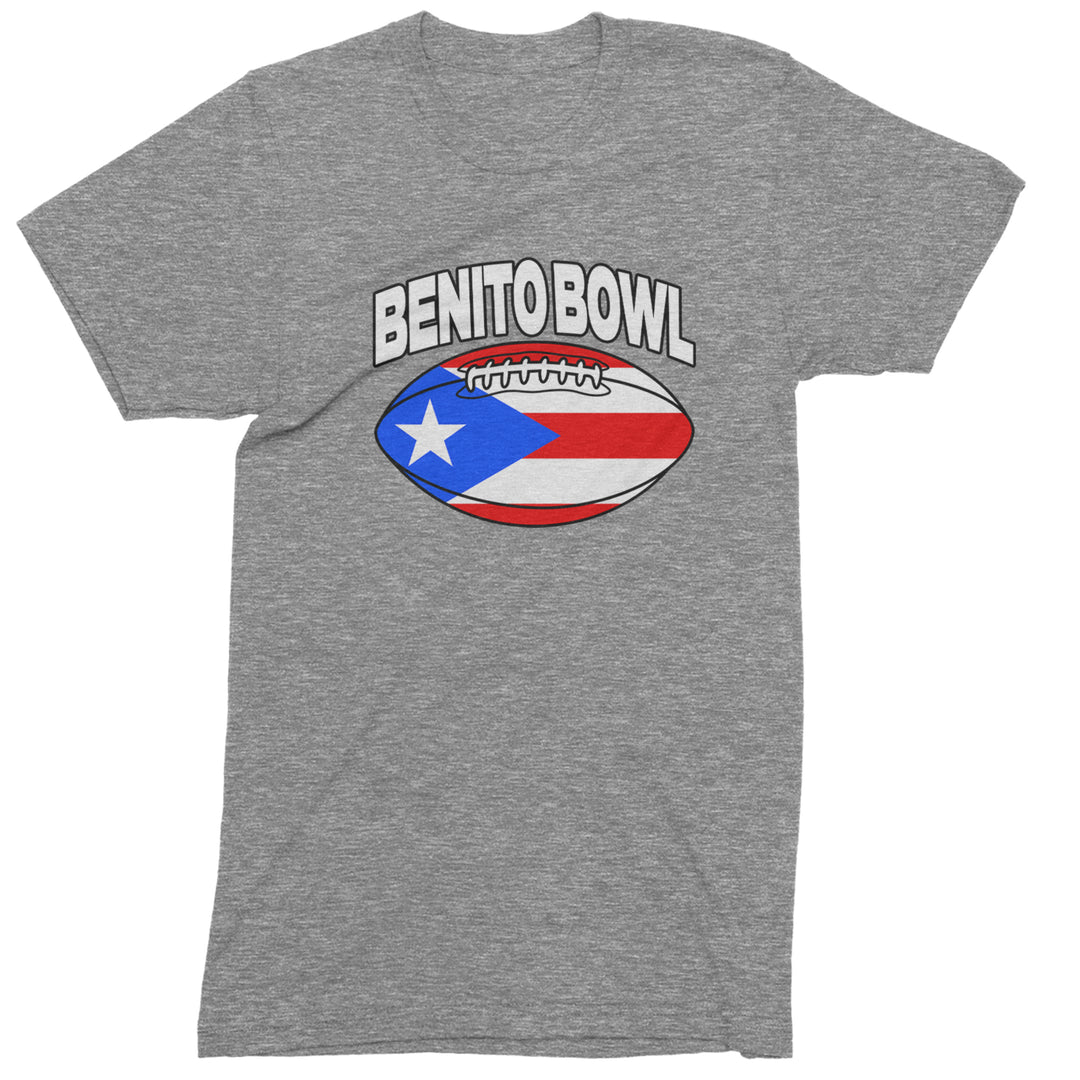 Benito Bowl Puerto Rico Football Mens T-shirt Heather Grey