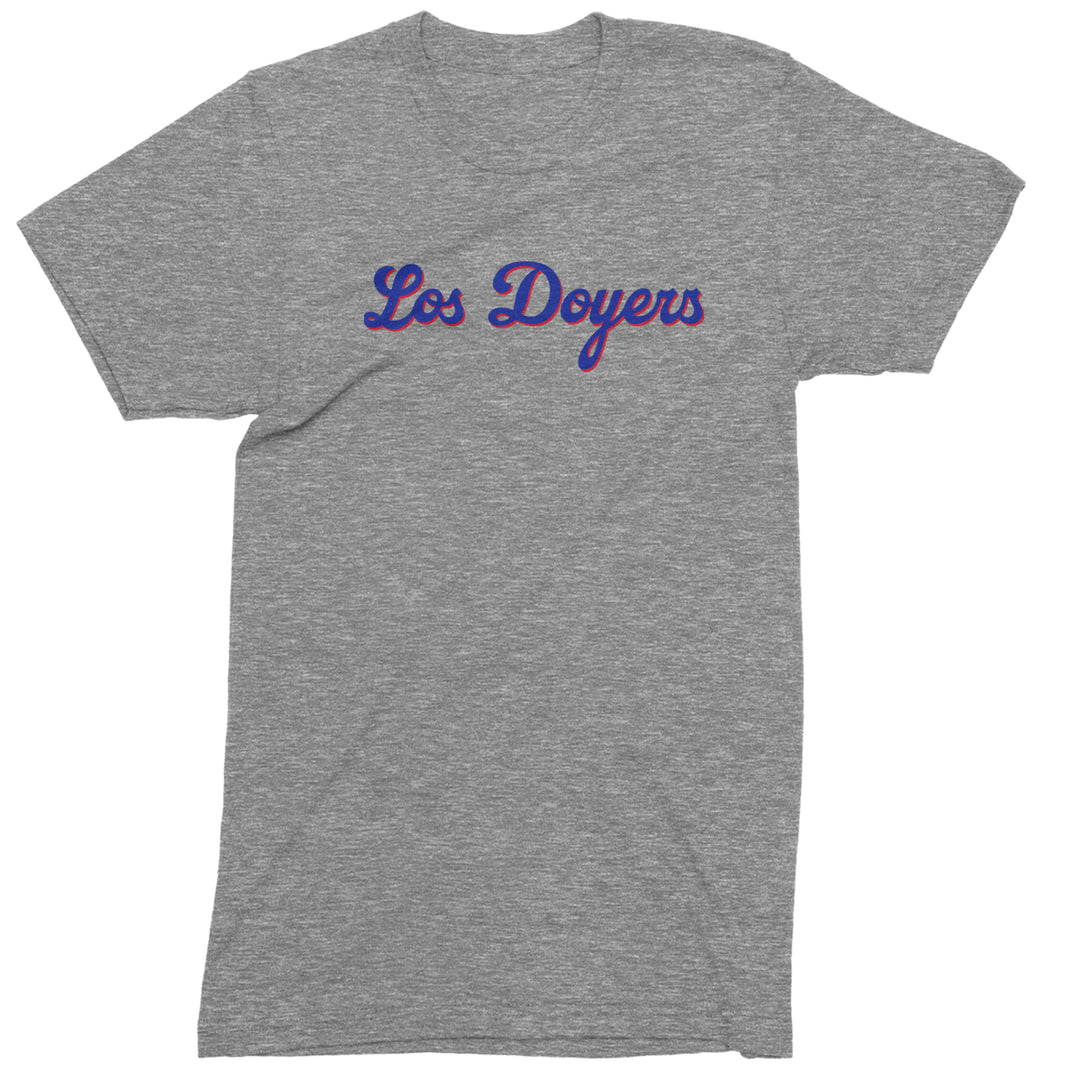 Los Doyers LA Baseball Men's T-shirt Heather Grey