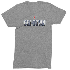 Chicago Chi-Town City Pride Mens T-shirt Heather Grey