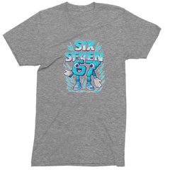 67 Brainrot Meme Slang Mens T-shirt Heather Grey