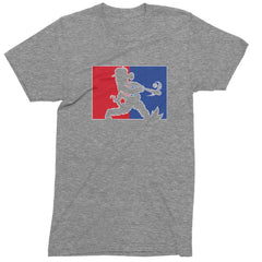 Batter Up Philly Baseball Phan Mens T-shirt Heather Grey