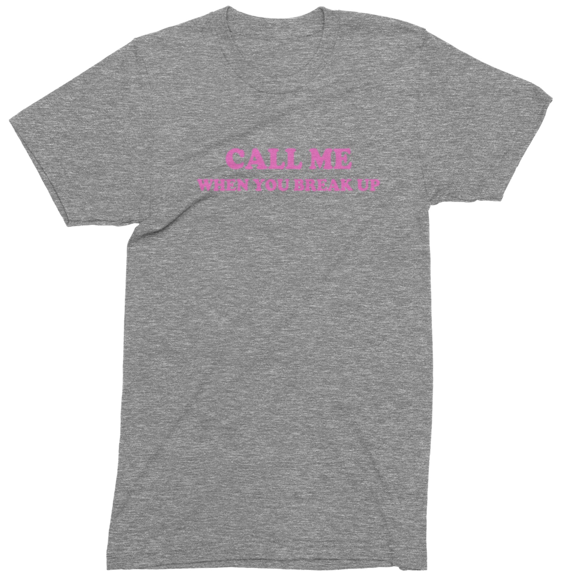 Call ME When You Break Up Men's T-shirt Heather Grey