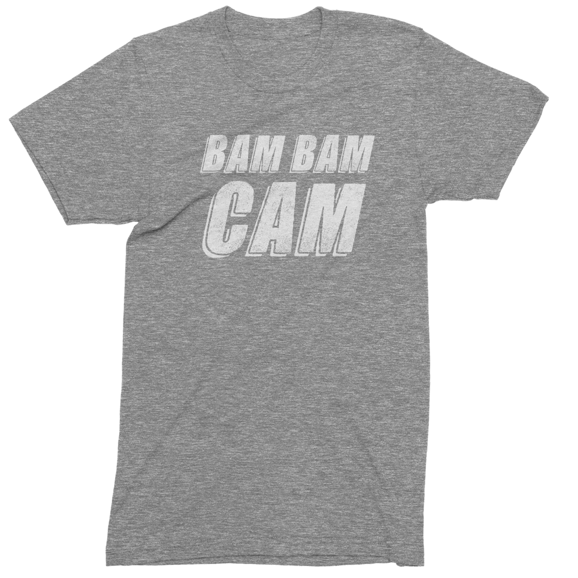 Bam Bam Cam Mens T-shirt Heather Grey