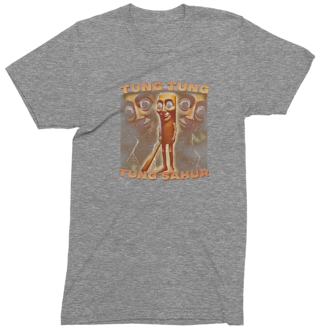 Tung Tung Tung Sahur Enforcer Men's T-shirt Heather Grey