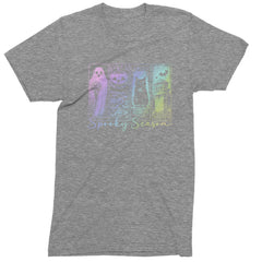 Spooky Season Cute Pastel Halloween Design Mens T-shirt Heather Grey