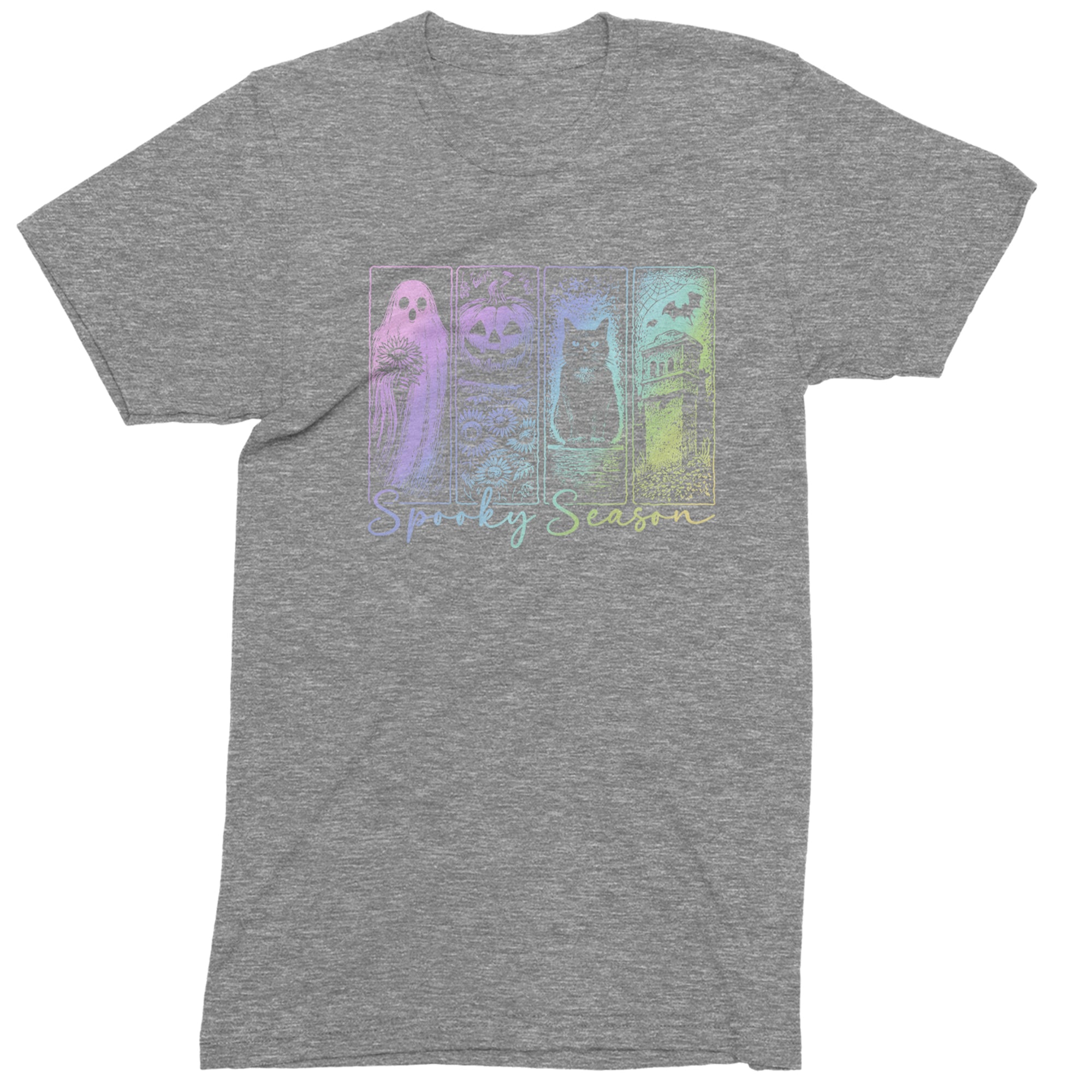 Spooky Season Cute Pastel Halloween Design Mens T-shirt Heather Grey