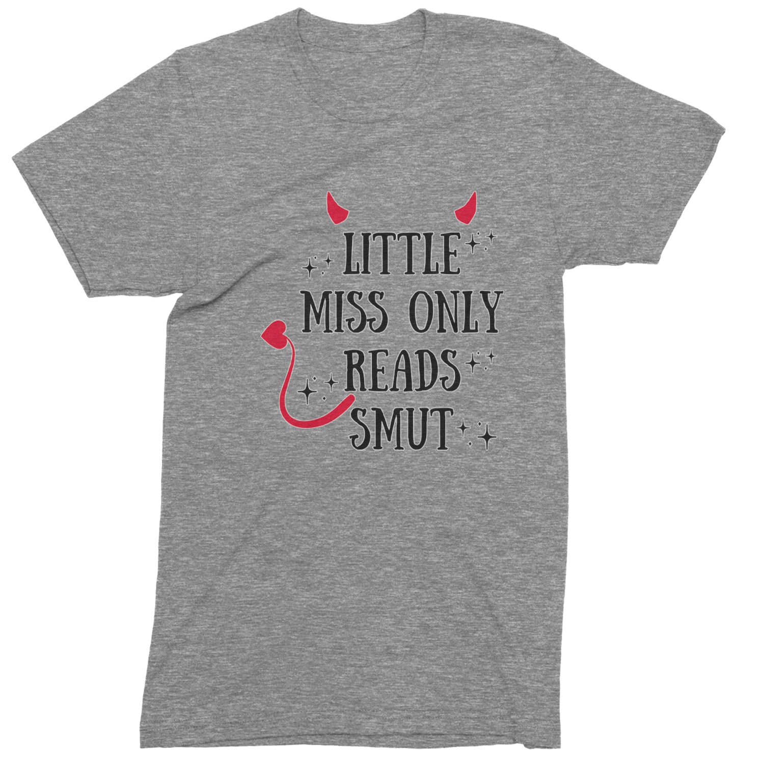 Little Miss Only Reads Smut Devilish Youth-Sized Hoodie Heather Grey