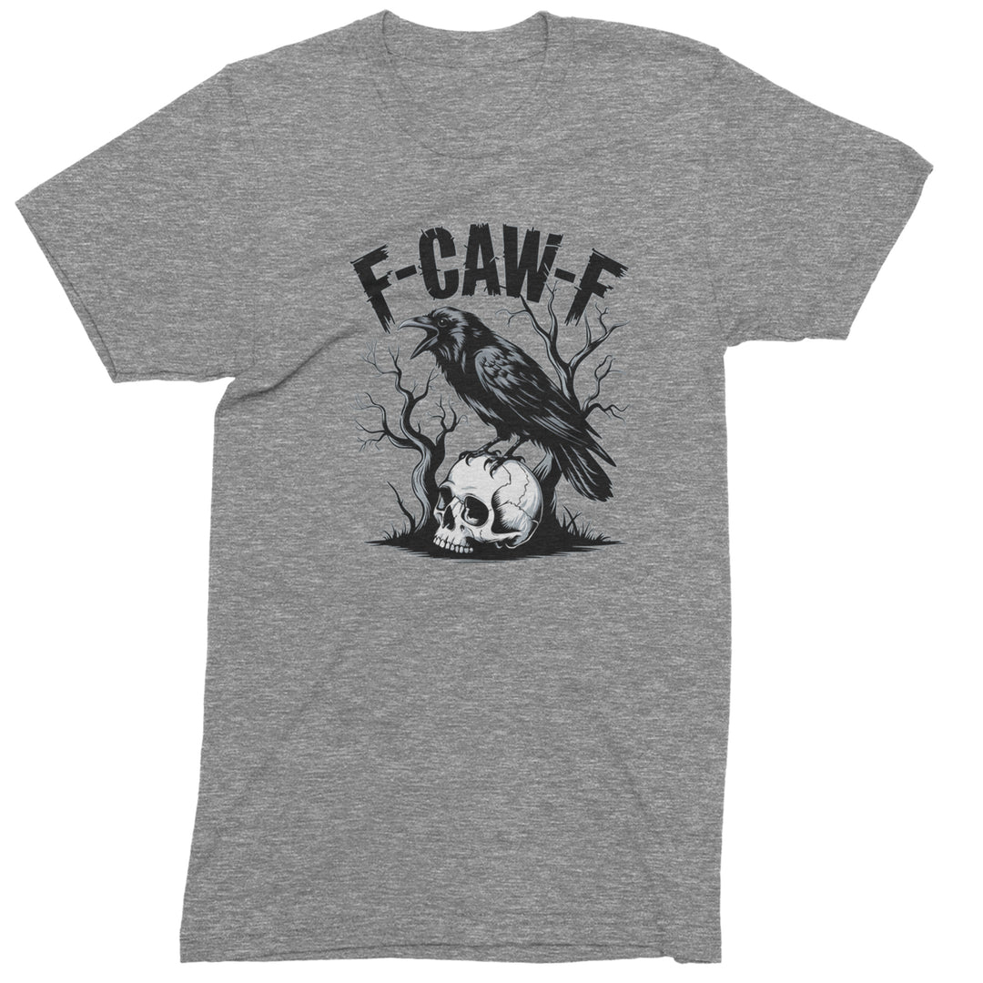 F-Caw-F Crow On Skull F-ck Off Gothic Men&