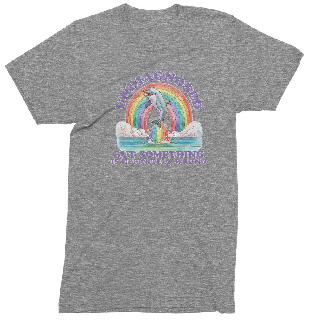 Undiagnosed But Something Is Definitely Wrong Men's T-shirt Heather Grey