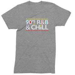 90s R&amp;B and Chill Retro Throwback Mens T-shirt Heather Grey