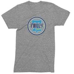 Philly Pride Liberty Bell Mens T-shirt Heather Grey