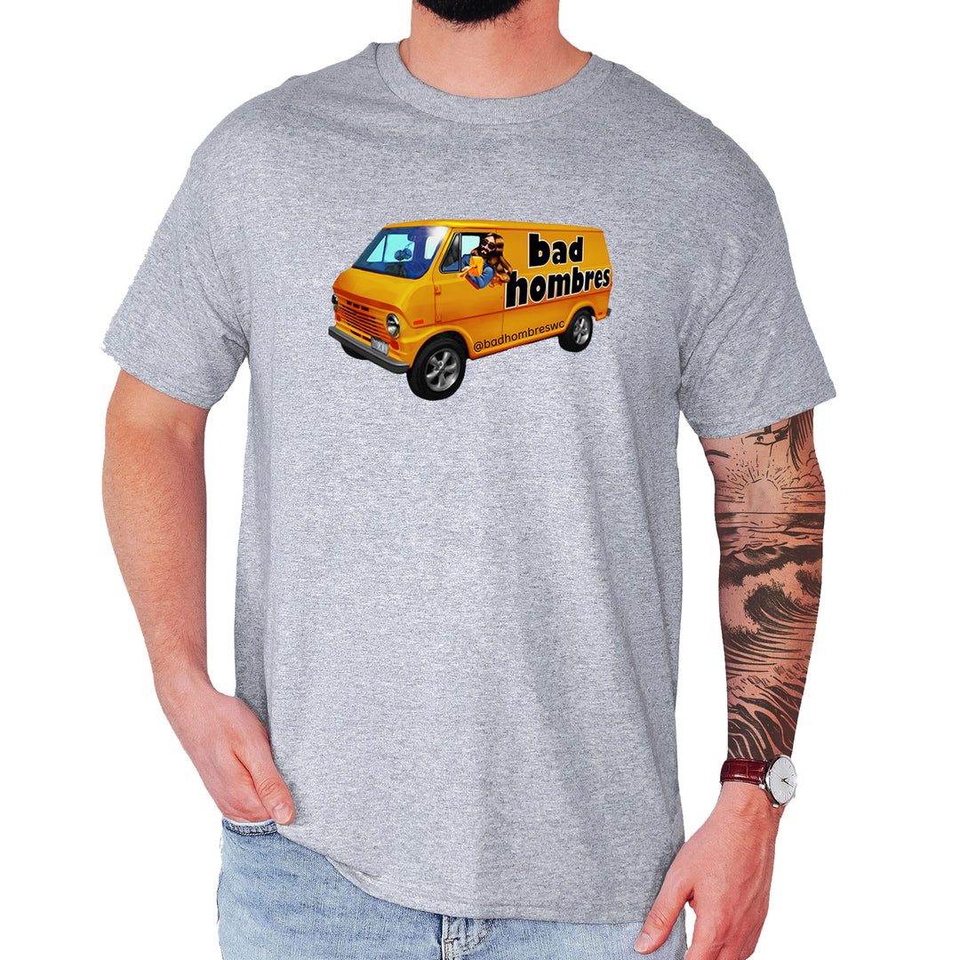 Bad Hombres Van West Chester Band Mens T-shirt Heather Grey