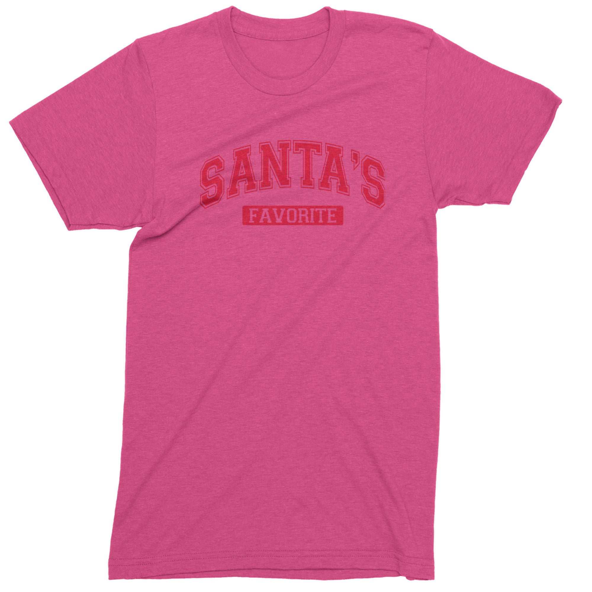Santa's Favorite Mens T-shirt Hot Pink