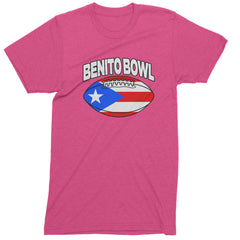 Benito Bowl Puerto Rico Football Mens T-shirt Hot Pink