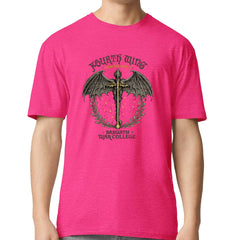 Fourth Wing Dragon Rider Vintage Basgiath War College Mens T-shirt Hot Pink