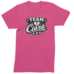 Team Ciara Scamanda Broken Heart Mens T-shirt Hot Pink