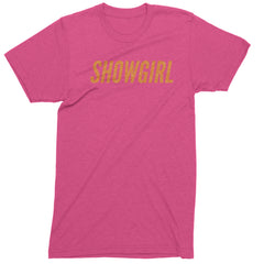 Showgirl Orange Glitter Mens T-shirt Hot Pink