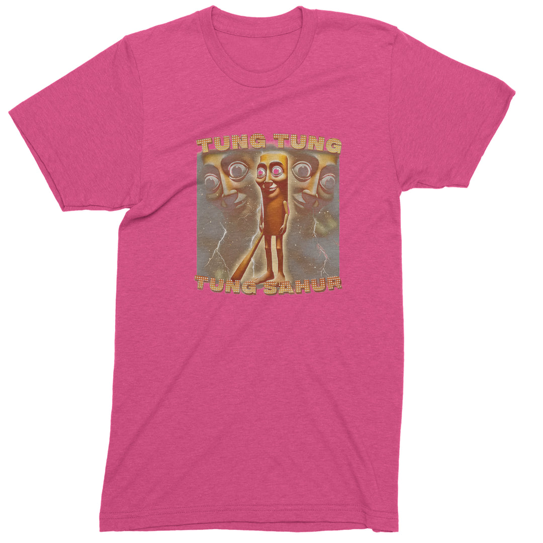 Tung Tung Tung Sahur Enforcer Men's T-shirt Hot Pink
