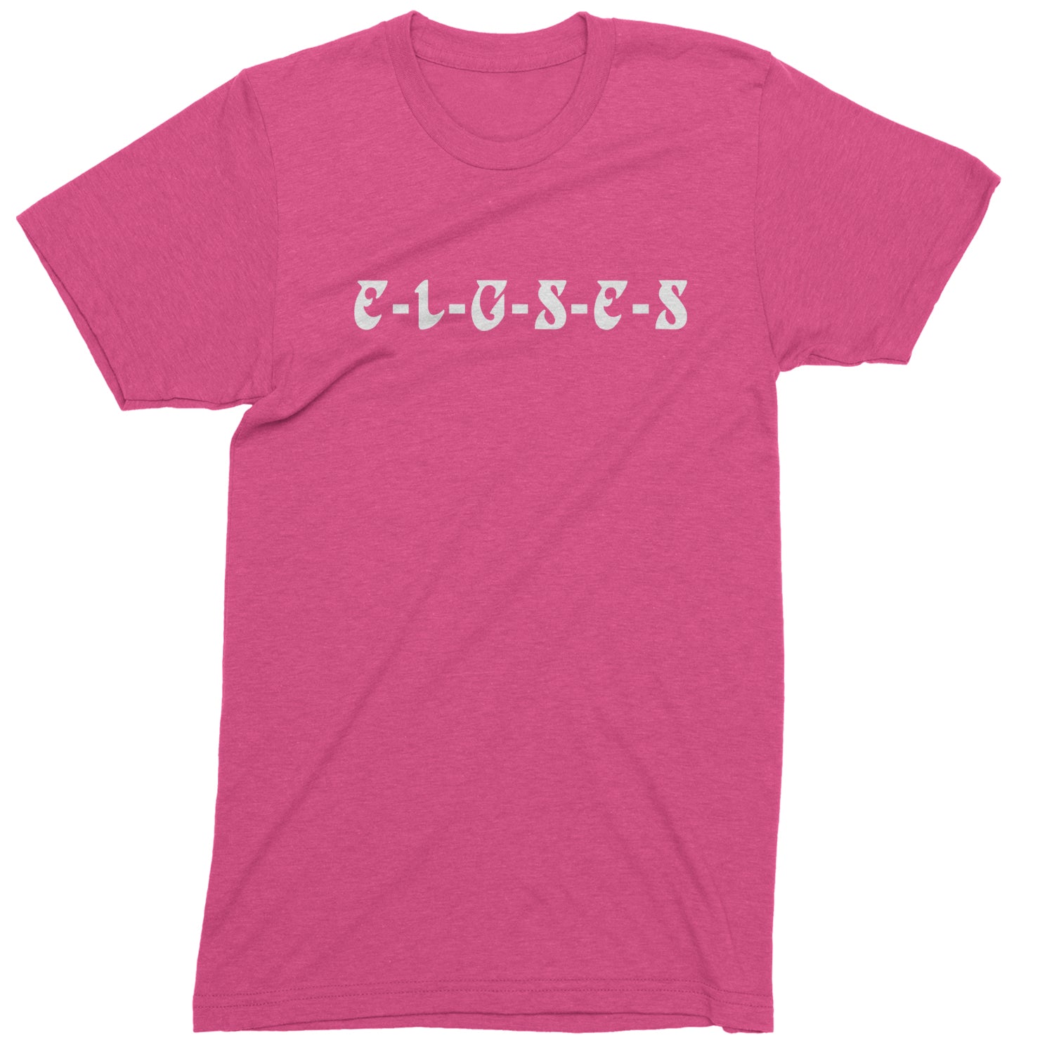 E-L-G-S-E-S Eagles Chant Mens T-shirt Hot Pink