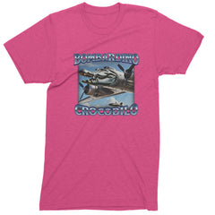 Bombardino Crocodilo Brainrot Men's T-shirt Hot Pink
