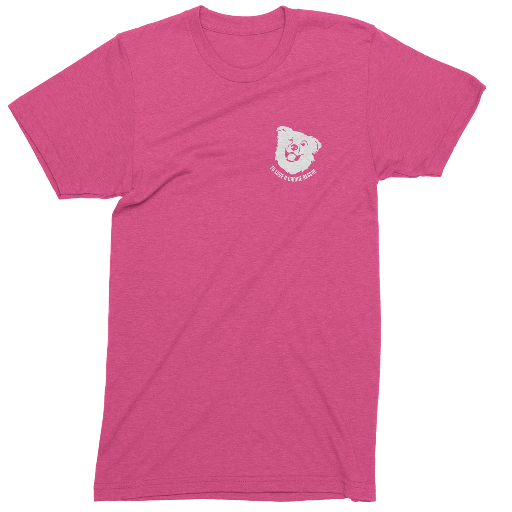 TLC Chelsea's Barking Back Mens T-shirt Hot Pink