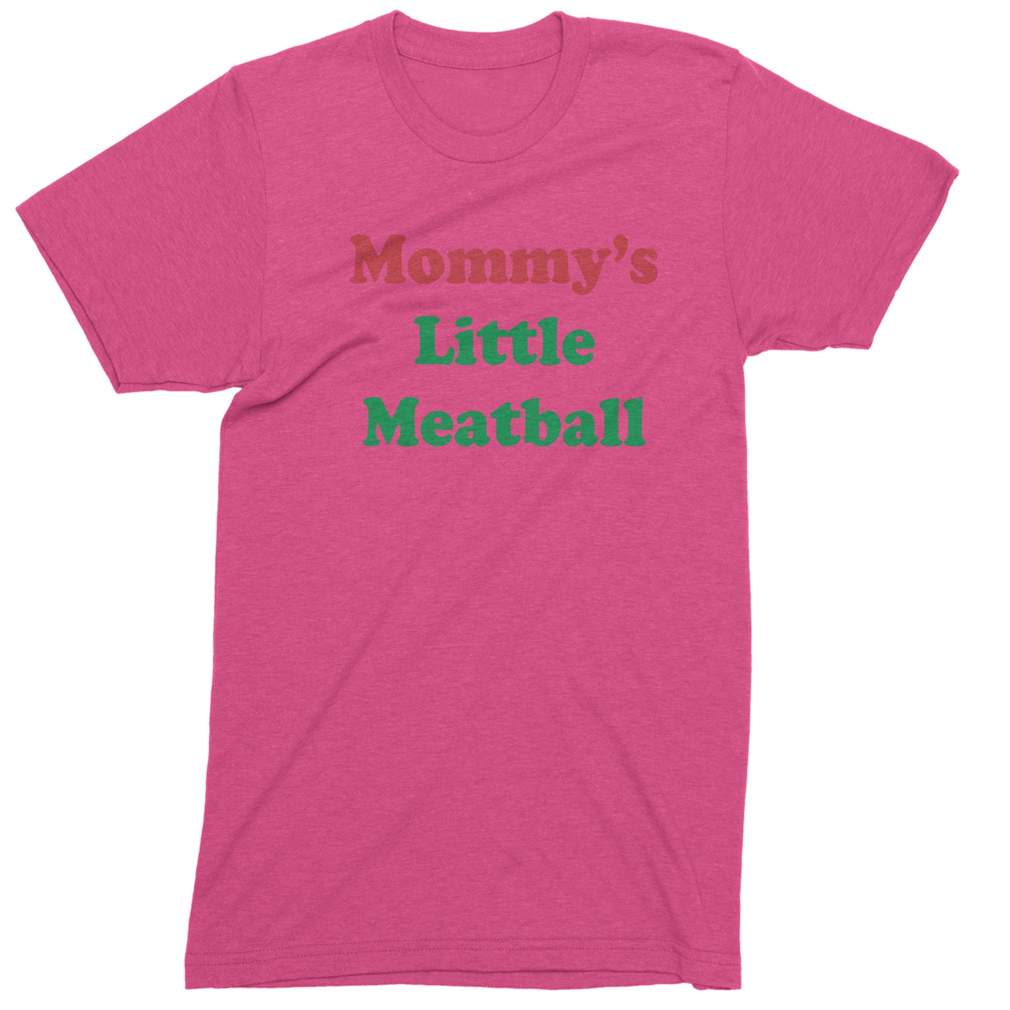 Mommy's Little Meatball Love Island Men's T-shirt Hot Pink