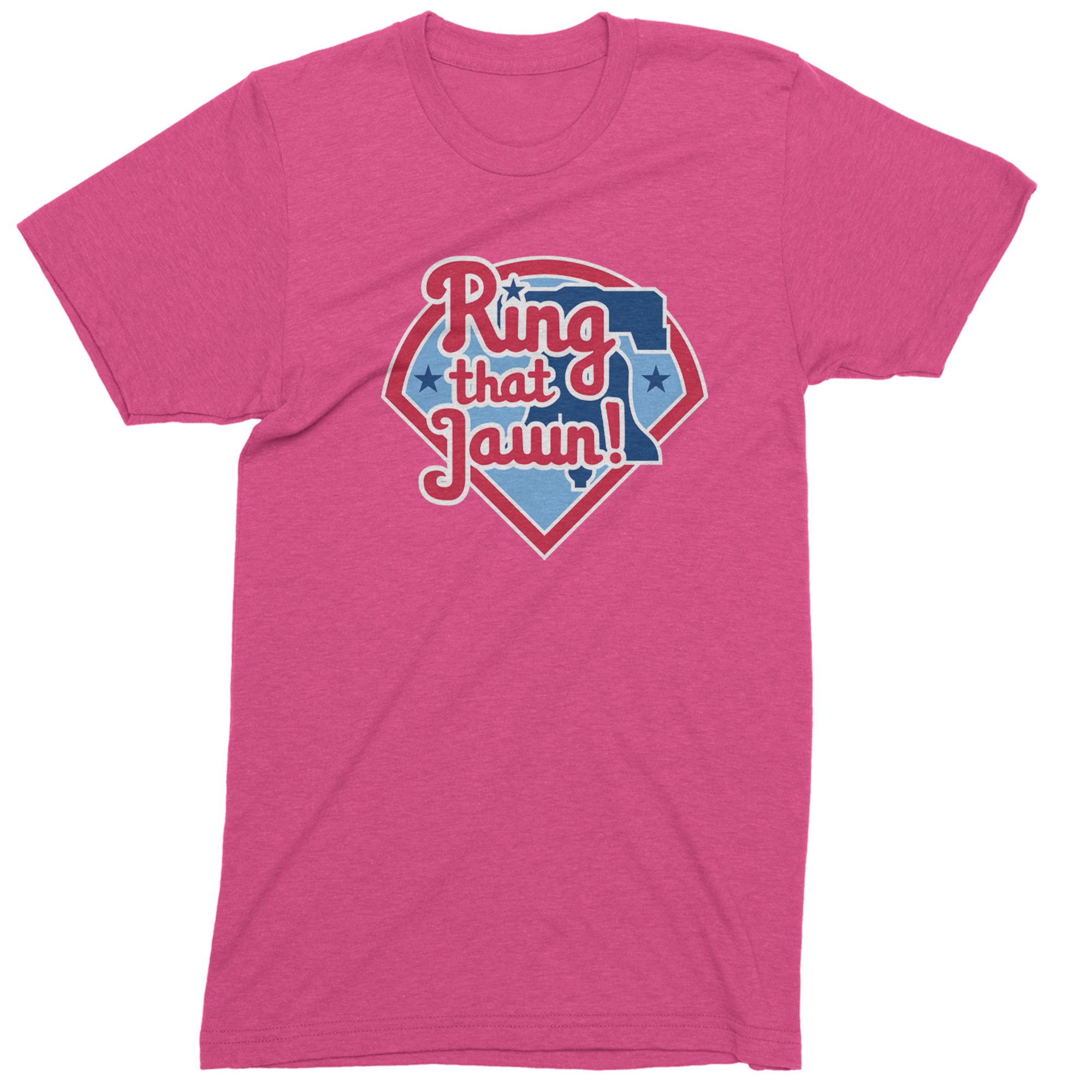 Ring That Jawn Philly Baseball Men's T-shirt Hot Pink