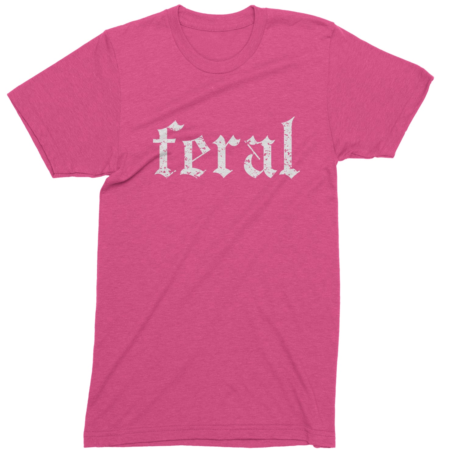 Feral Club Rat Festival Rave EDM Mens T-shirt Hot Pink