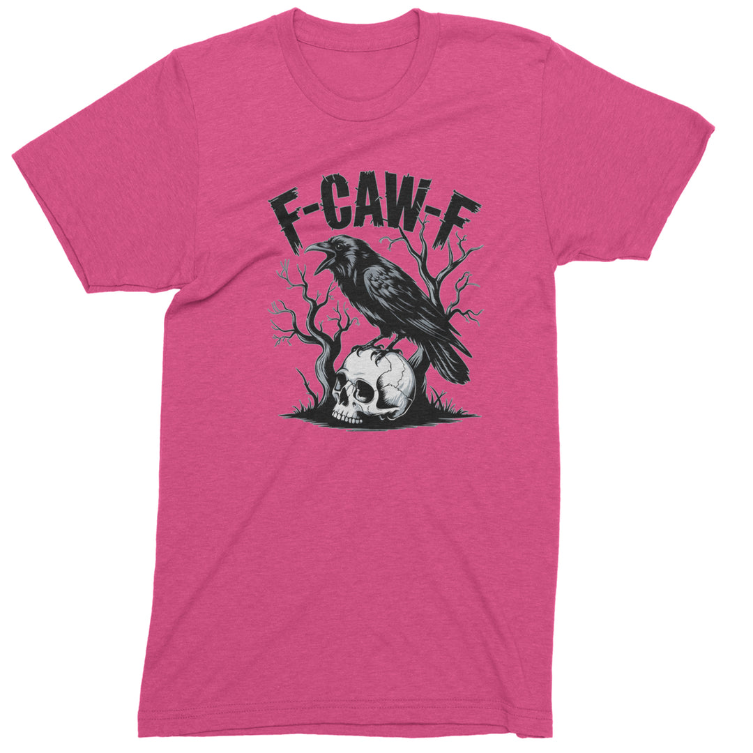 F-Caw-F Crow On Skull F-ck Off Gothic Men&
