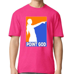 Point God Cunningham Basketball Pointing Meme  Mens T-shirt Hot Pink