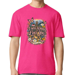 I Will Always Love You Dolly Mens T-shirt Hot Pink