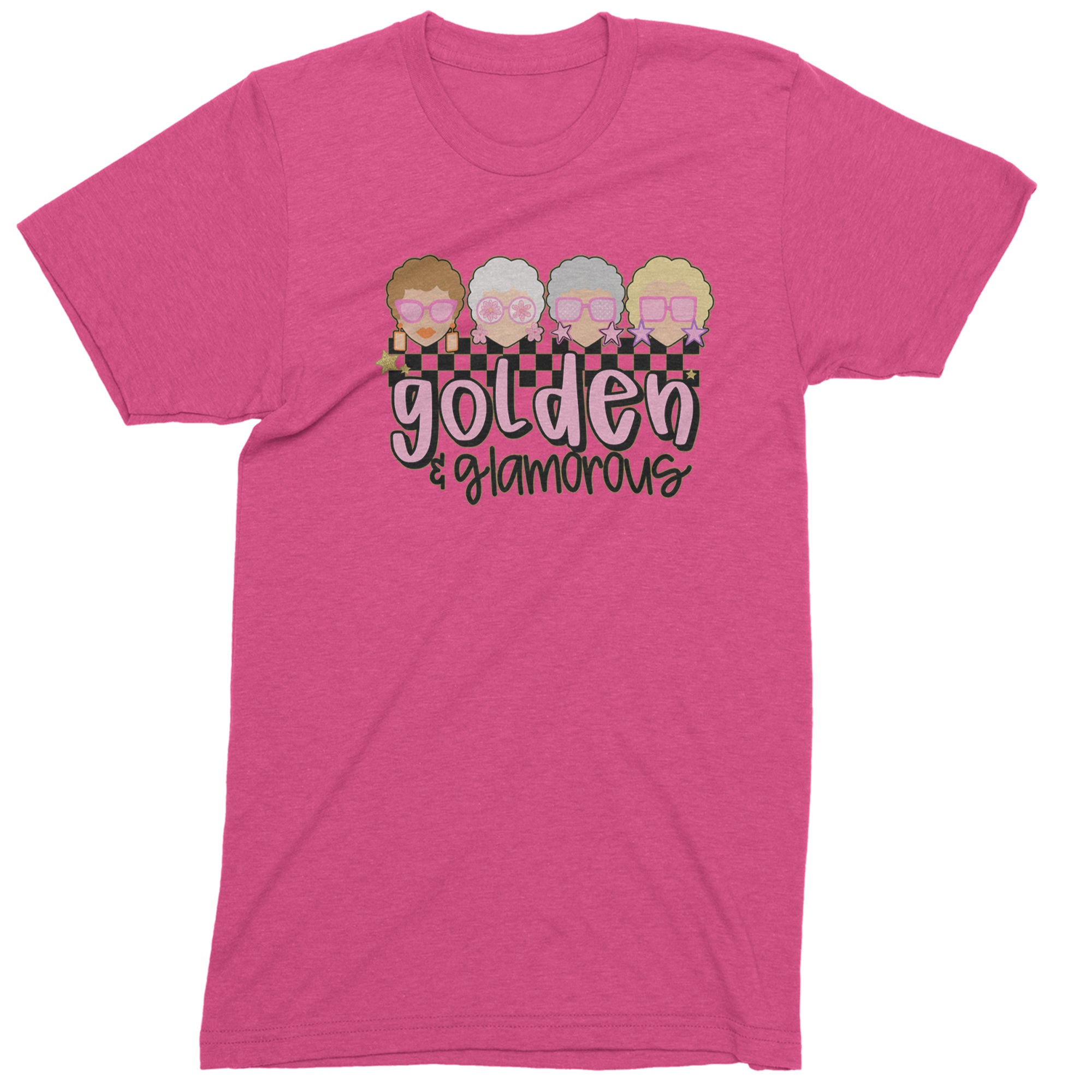 Golden And Glamorous Golden Girls Men's T-shirt Hot Pink