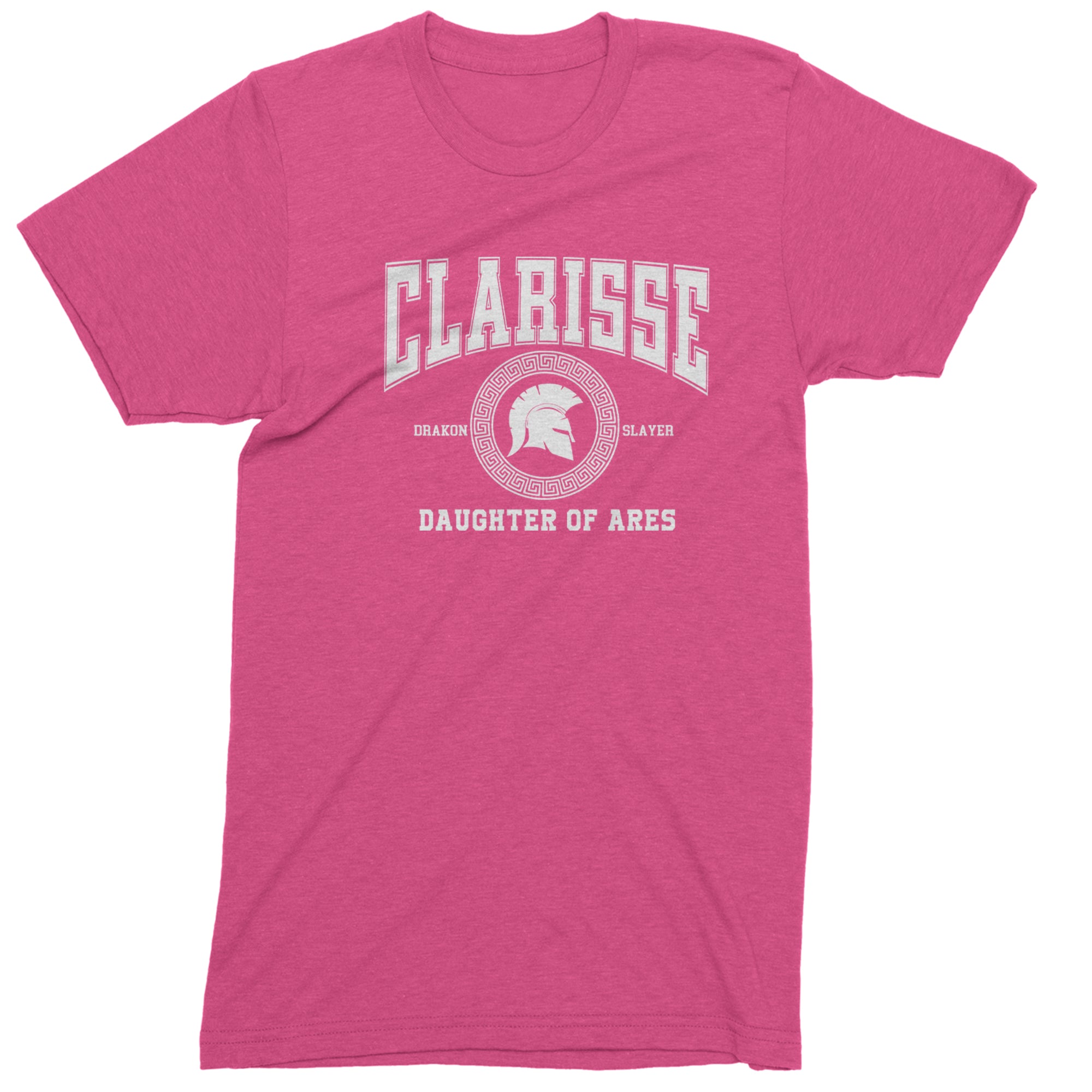 Clarisse Daughter of Ares Battle Ready Mens T-shirt Hot Pink