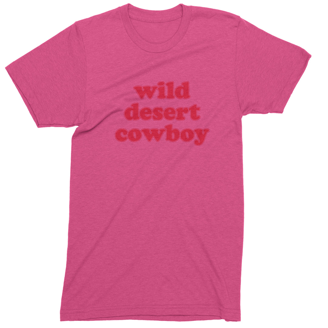 Wild Desert Cowboy Country Mens T-shirt Hot Pink